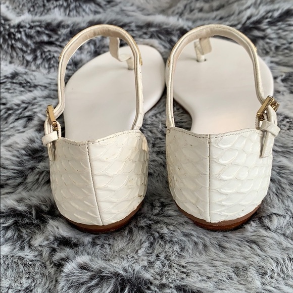MICHAEL Michael Kors White Faux Snake Sandals 5.5 - Picture 4 of 9